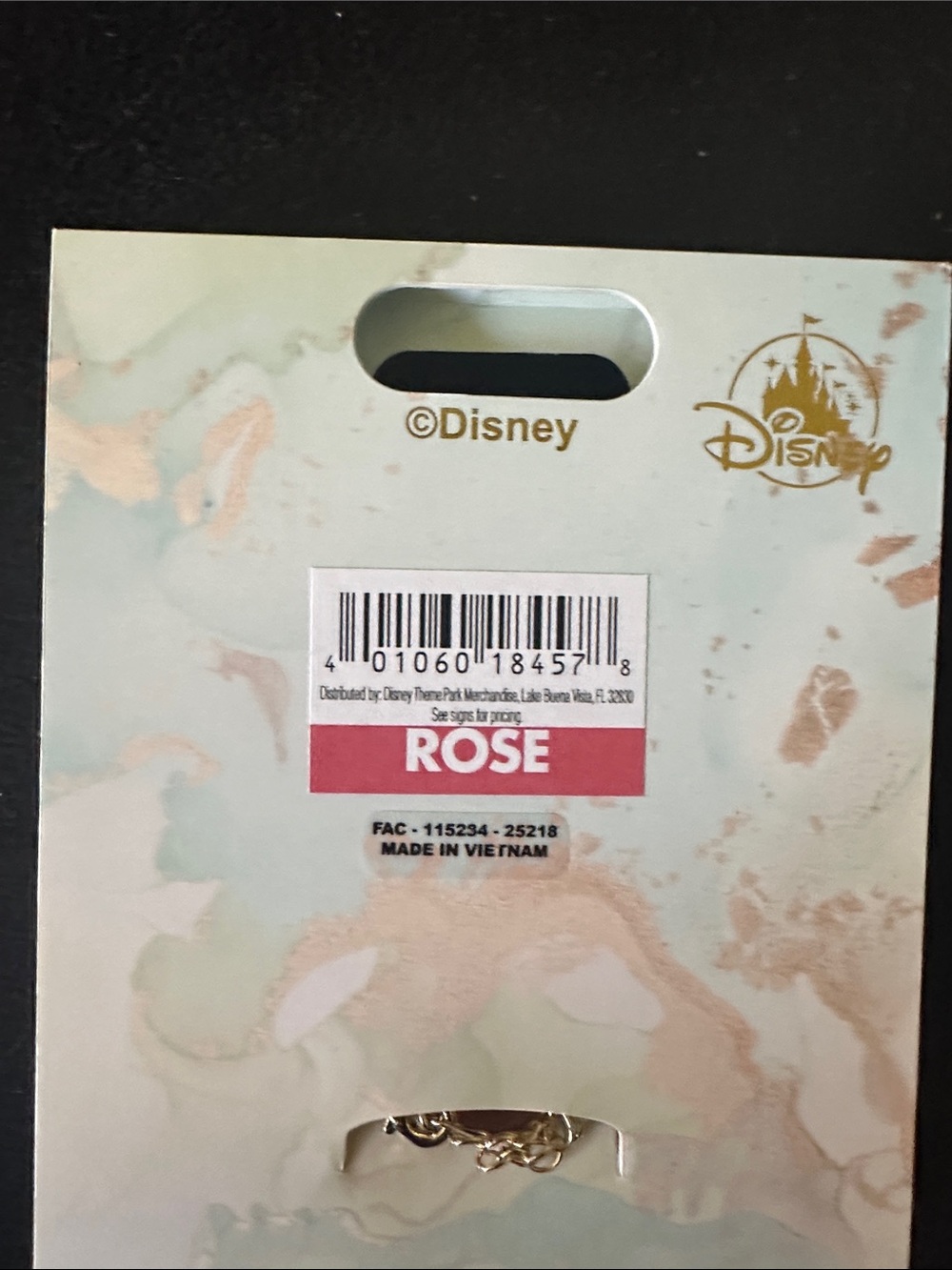 Disney Disneyland Script Logo Necklace - Gold Tone - Picture 2 of 7